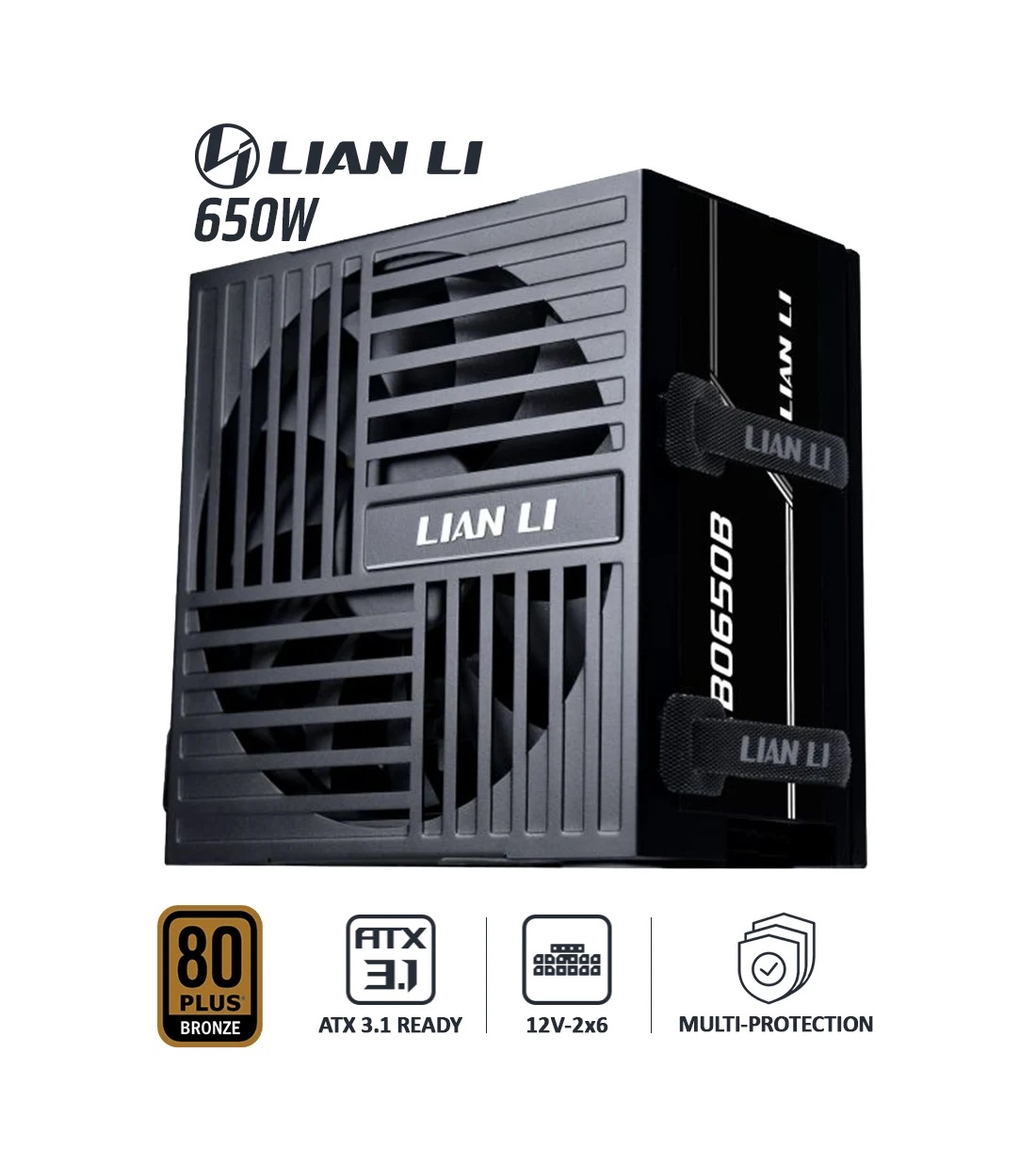 منبع تغذیه کامپیوتر 650 وات لیان لی مدل Lian Li RB 650 Black